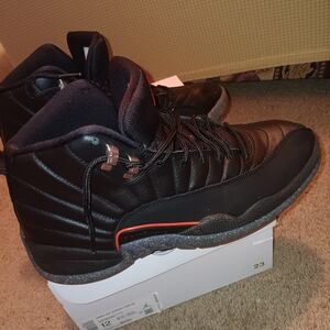 Black and Red Men's High-Top Sneakers